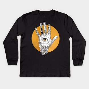 Palmistry Gold- Divination and Palm Reading Kids Long Sleeve T-Shirt